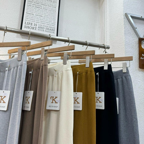 KELTIS Loose Knitted Trousers